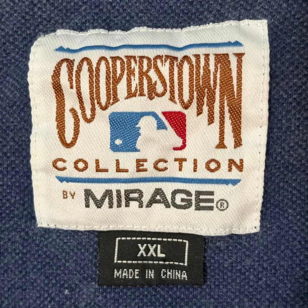Vtg 90s Cleveland Indians Chief Wahoo Rugby Shirt Mens XXL Mirage Cooperstown
